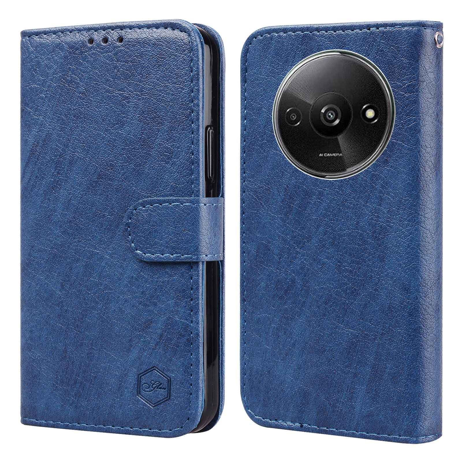 For Xiaomi Redmi A3 / Poco C61 4G Case Solid Color Leather Folding Stand Wallet Leather Phone Cover For Xiaomi Redmi A3 / Poco C61 4G Case Solid Color Leather Folding Stand Wallet Leather Phone Cover